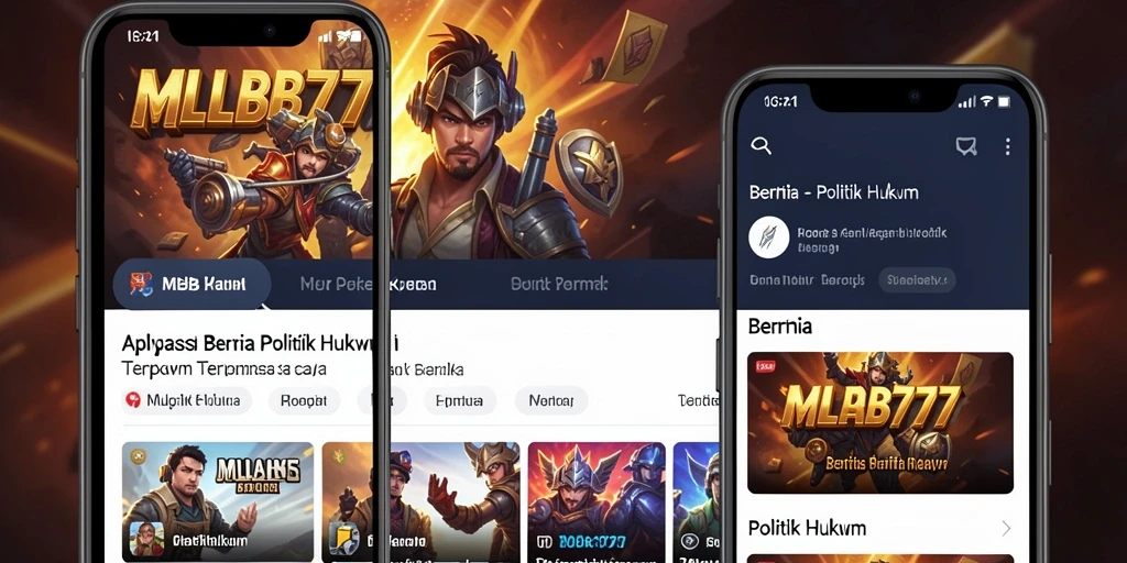Tampilan antarmuka MLBB777 yang informatif dan menarik.