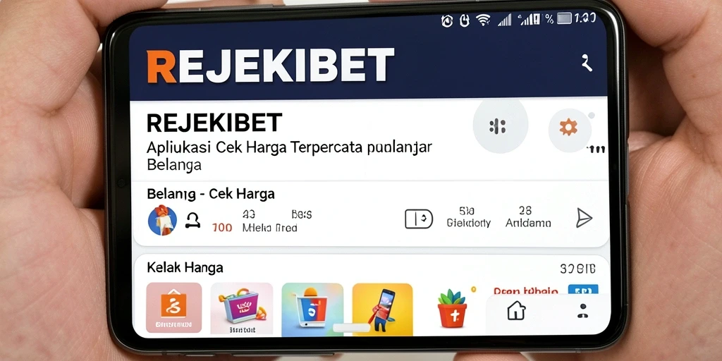 Antarmuka REJEKIBET untuk cek harga produk dengan mudah.