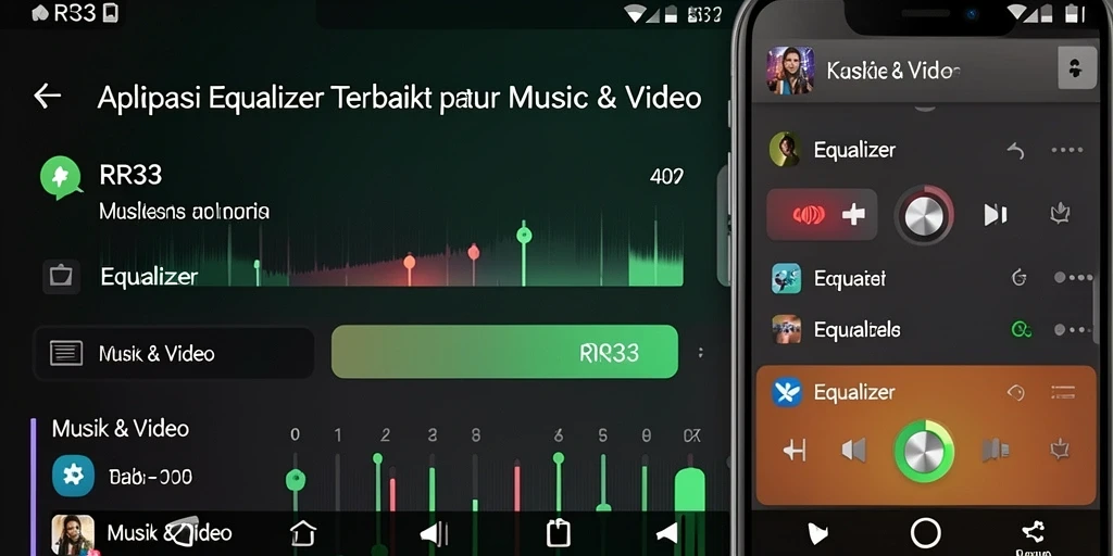 Antarmuka RR33 yang menarik dan fungsional untuk kontrol audio.