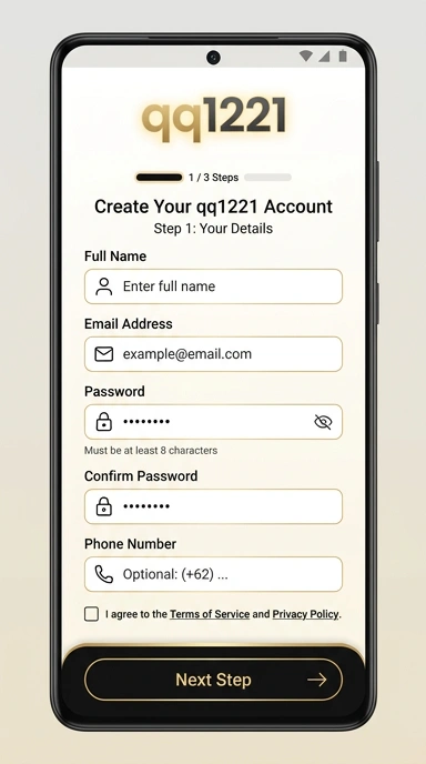 Panduan Registrasi Akun qq1221 untuk Android
