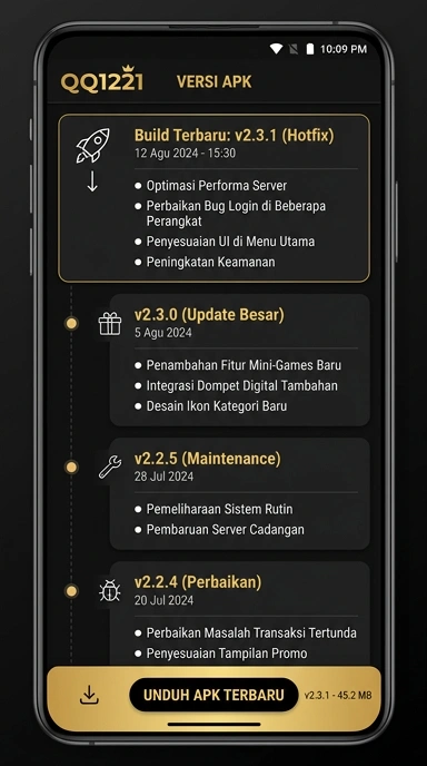 Riwayat Versi qq1221 untuk Pengguna Android